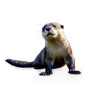 Playful Otter PNG 05062024