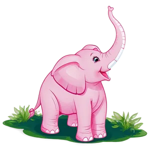 Playful Pink Elephant Png 06292024 PNG image