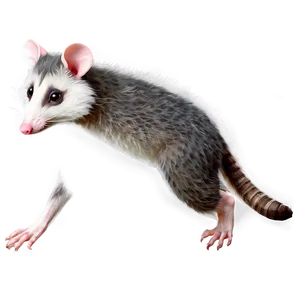 Playful Possum Illustration Png 7 PNG image