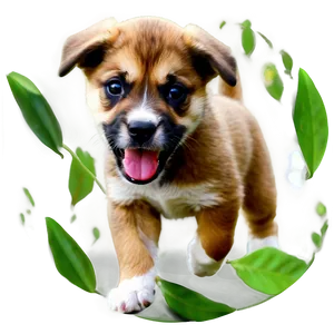Playful Puppy PNG Kvu