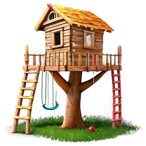 Playful Tree House PNG Rvc