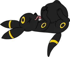 Playful Umbreon Cartoon PNG image