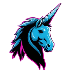 Playful Unicorn Silhouette PNG 06282024