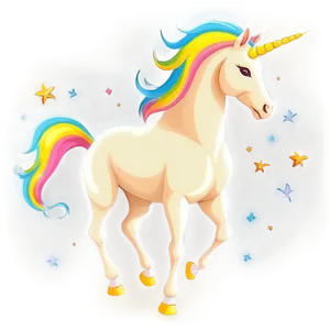 Playful Unicorn Silhouette PNG Jse PNG