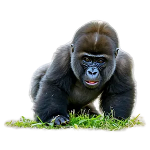 Playful Young Gorilla Png 77 PNG image