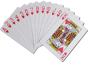 Playing Cards Spread Kingof Hearts