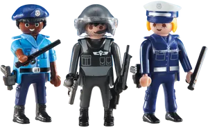 Playmobil Police Officers Figurines PNG
