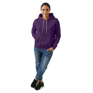 Plum Purple Hoodie Representation PNG Wst48 PNG