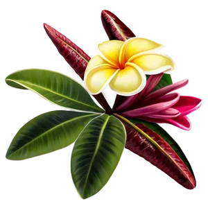 Plumeria Art PNG 17
