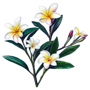 Plumeria Art PNG Qvw94 PNG