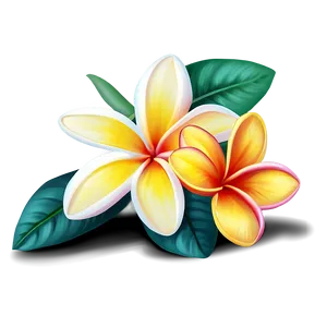 Plumeria Clipart Png 06272024 PNG image