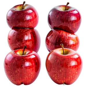 Plump Red Apple PNG 06272024