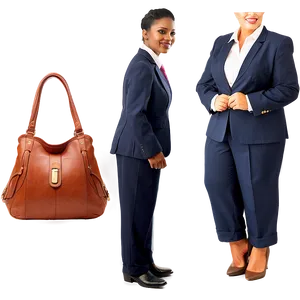 Plus Size Business Suit PNG 06212024