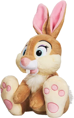 Plush Bunny Toy Sitting Pose
