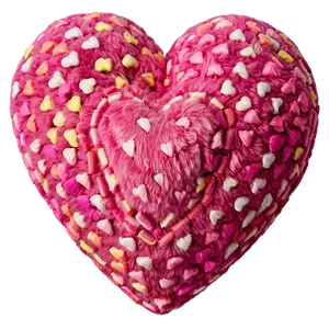 Plush Candy Heart PNG 06122024