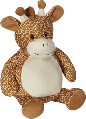 Plush Giraffe Toy Sitting PNG image