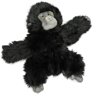 Plush Gorilla Toy Spread Arms PNG image