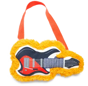 Plush Guitar Handbag PNG image