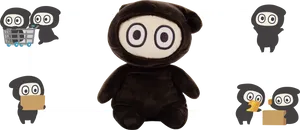 Plush Ninja Characters Tokyo PNG