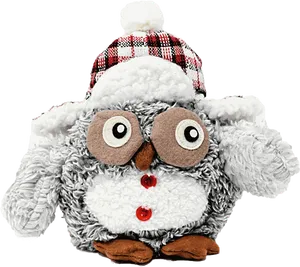 Plush Owl Winter Hat