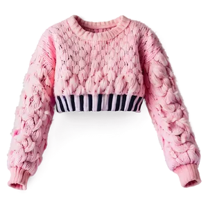 Plush Pink Sweater PNG 45