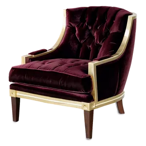 Plush Velvet Armchair PNG 51 PNG