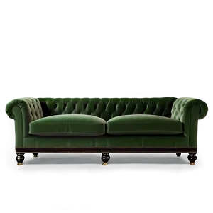 Plush Velvet Sofa PNG Ajh14 PNG