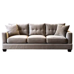 Plush Velvet Sofa PNG Nbg16 PNG