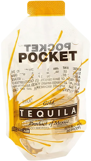 Pocket Tequila Pouch Transparent Background PNG image