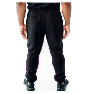 Pocketed Black Sweatpants PNG Nxy21 PNG