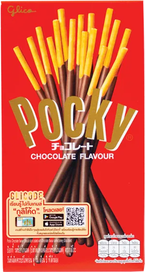 Pocky Chocolate Flavor Packaging PNG image