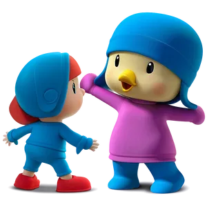 Pocoyo And Duck Dance Png Uxq PNG image