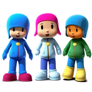 Pocoyo And Friends Illustration Png 05232024 PNG image