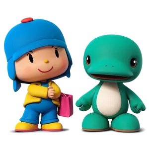 Pocoyo And Pato Best Friends Png Sgd99 PNG image