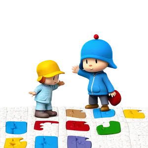 Pocoyo And The Puzzle Game Png Chb PNG image