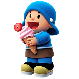 Pocoyo Enjoying Ice Cream Png 74 PNG image