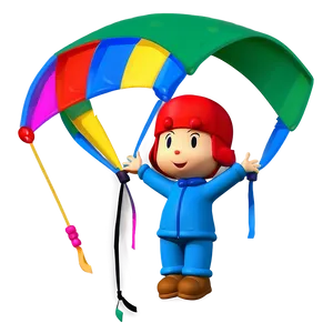 Pocoyo Flying Kite Png 05232024 PNG image