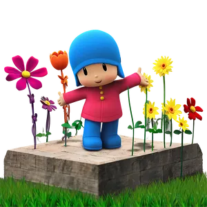 Pocoyo In The Garden Png 05232024 PNG image