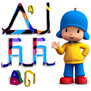 Pocoyo Learning Abc Png 46 PNG image