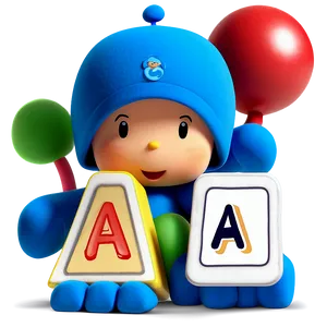 Pocoyo Learning Abc Png 95 PNG image
