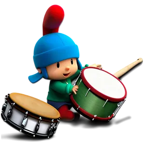 Pocoyo Playing Drums Png 21 PNG image