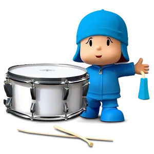 Pocoyo Playing Drums Png Wyb PNG image