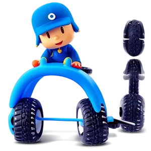 Pocoyo Riding Car Picture Png 05232024 PNG image
