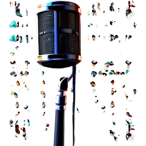 Podcast Mic With Pop Filter PNG 71
