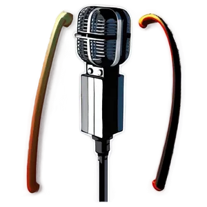 Podcast Mic With Stand PNG 06122024 PNG