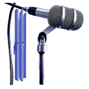 Podcast Microphone And Stand Png 38 PNG image