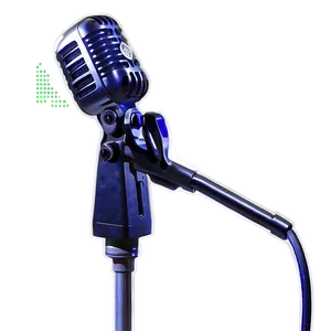 Podcast Microphone In Studio Setting PNG 06202024 PNG