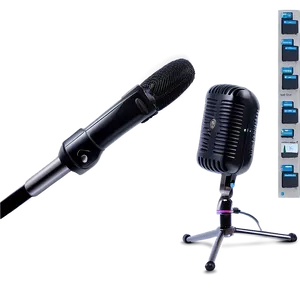 Podcast Studio Mic Setup Png Bmb PNG image