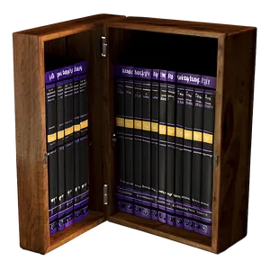 Poetry Books On Wooden Shelf PNG 06262024 PNG