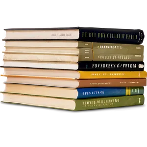 Poetry Books Stack PNG 14 PNG